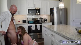 Housewife Kami Cameron Gets A Kitchen Creampie From AZPornstar Preview