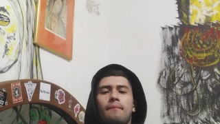 Verga dura y grande de viene a chorros