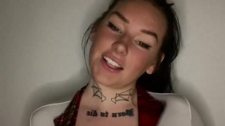 Busty british college teen dominant JOI