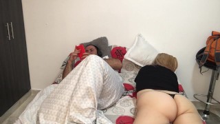 I penetrate my horny wife's pussy and she cums