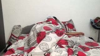 I give my husband's cock a blowjob and we make a horny video