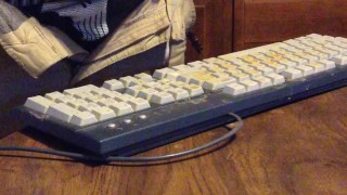 Been days since I last ejaculated - It felt so good to release my load on this keyboard