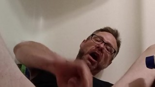 Masterbation with two toys one anal and one fake pussy