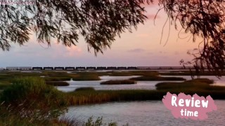 Japanese office lady playing in the mud, very messy