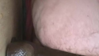 Chubby boy riding his dildo