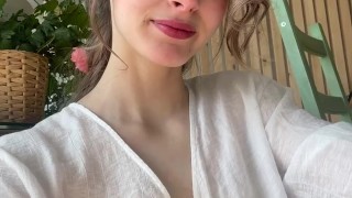 photo shoot with flowers