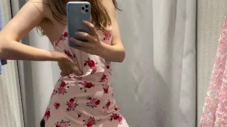 cute dress in the locker room