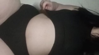 The woman show off her beautiful body and large breasts.