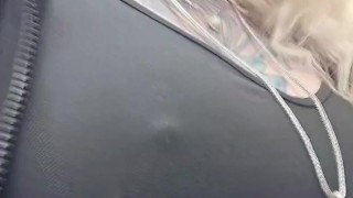 POV Upskirt Pussy at the Grocery Store!