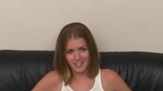 Quincy May hot blonde teen sucks cock