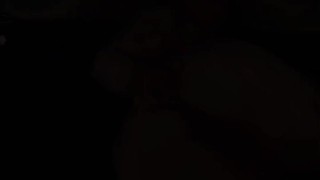 curvy girl plays with toys on her bed