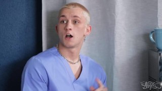 TRANS ANGELS - Horny Interns Daisy Taylor And Chris Get Distracted While Working To Fuck
