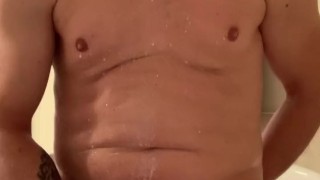 Milking myself in bath with plug and dildo, Makit Happen cumshot