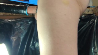 Stroking while on phone before I cum