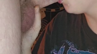 Deepthroat leads to a facial