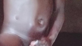 He rubs his Big Dick in his hands For multiple CUMSHOTS