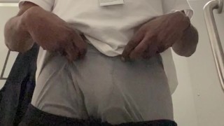 Slow Motion Dick Flash at Work