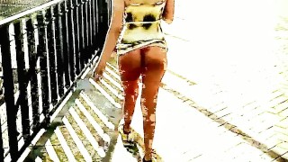 FRENCH BRIDGE OUTSIDE PUBLIC NAKED NUDE SOLO FEMALE