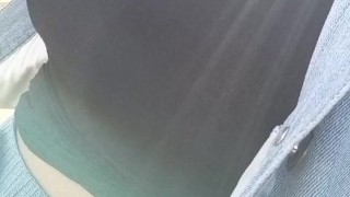 Risky public flashing. Wife flashing big tits
