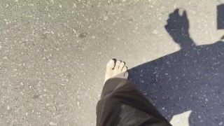 Walking Barefoot for 5.6 km: From Clean to Dirty Soles - POV Trekking