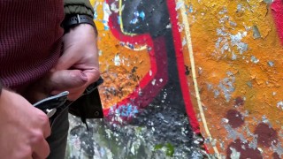 🔴🔴🔴 Redneck with hairy uncut dick and long foreskin pisses outside in the forest