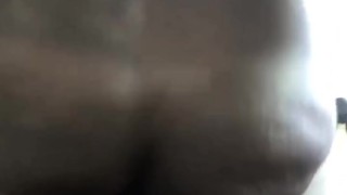 Strapped my best friend with a big black dildo