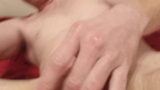 Hot stud in onsie stroking beautiful