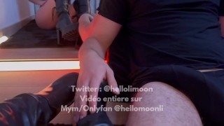 Fetish botte et ballbusting Hellolimoonoff française libertine rend fou son mari