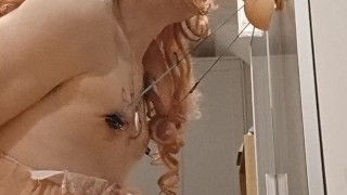 Sissy Alicia in nipple predicament