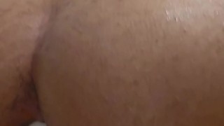 Using a shampoo bottle for anal