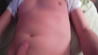 me wanking in bed