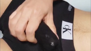 Cumming Through My CK Underwear