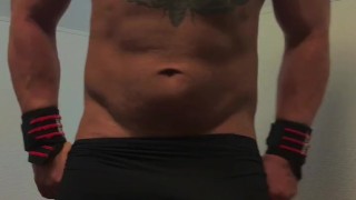 Naked Flexing Muscles