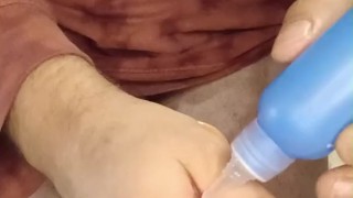 Closeup Of Dildo In My Ass