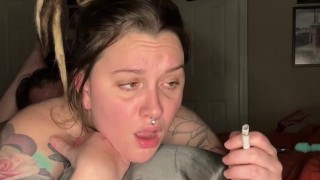 Smoking MILF Chery Gets Her Ass Eaten- Full Vid On OF