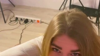 Tara Secret - Backroom Casting! Mouth Full With Balls And Cum Swallow To Get The Job