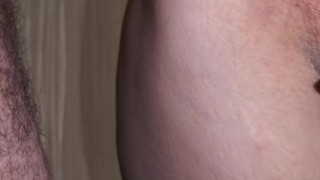 Anal rough fuck while masturbating my pussy close up