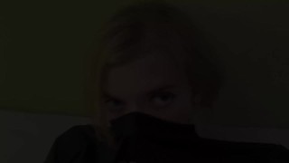 Femboy jerking off on the bed