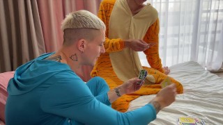 Group - twinks at a pajama party juicily fucked each other to the balls - 616