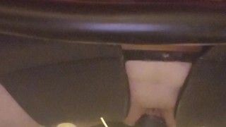 fucking my 10inch black dildo