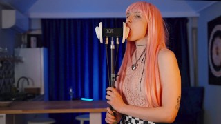 ASMR Blonde Wet 💦 Ear Licking 3Dio | Elsa ASMR