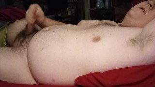 Catching your Chubby Friend Cumming in The Same Bed