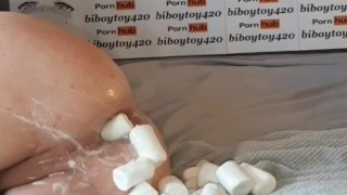 Huge anal prolapse play compilation #1