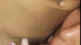 Una rica mamada. Tenía ganas de chuparle su vrg y sus huevos al mismo tiempo.