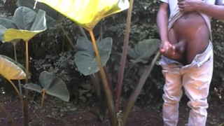 ALMOST CAUGHT BY PEOPLE WANKING OUTSIDE