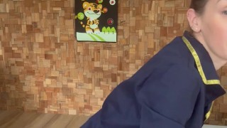 I'm training for my new job I'll have to suck the pilots on long hauls to relax them