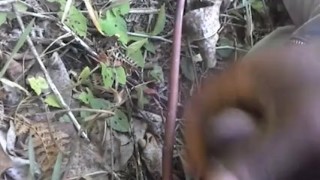 MOANING LOUDLY IN THE WOODS WHILE MASTURBATING