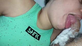 perfect licking with saliva, best blowjob creampie on porn hub ever🍆🤤😵💦🥛🥛🥛🥛🥛🥛