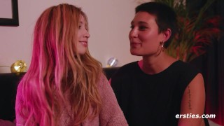 Ersties - Hot Lesbian Couple Belle & Amba Share a Passionate Experience