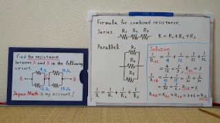 Find the resistance between A and B in the following circuit.720p[JapanMath]